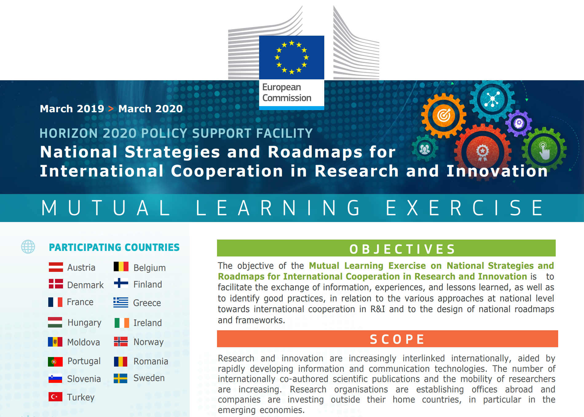 Estrategias nacionales y hojas de ruta para la cooperación internacional en I+D+i